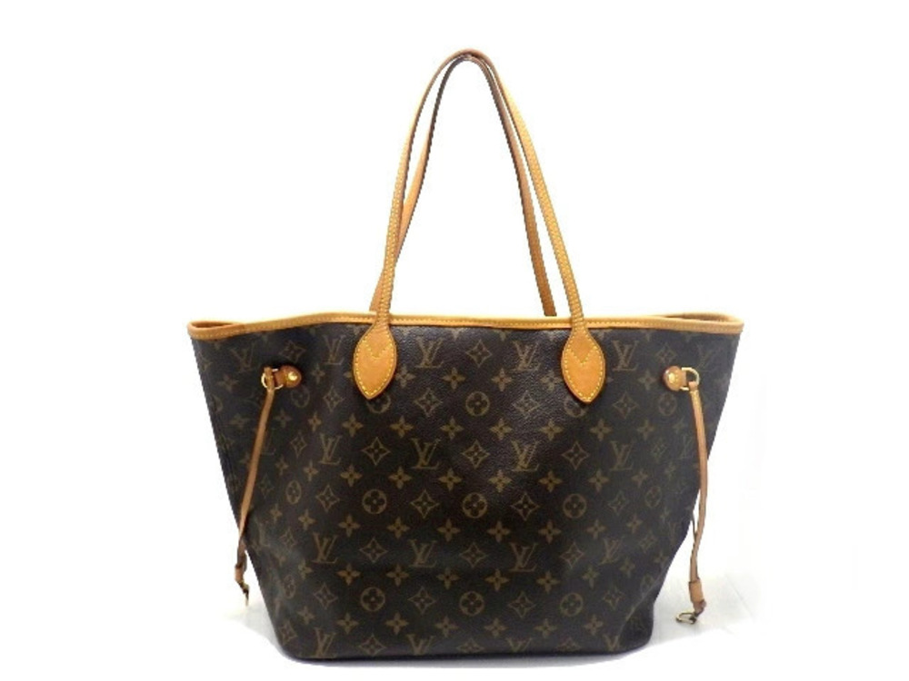 Louis Vuitton Neverfull Monogram Bag Tote Brown